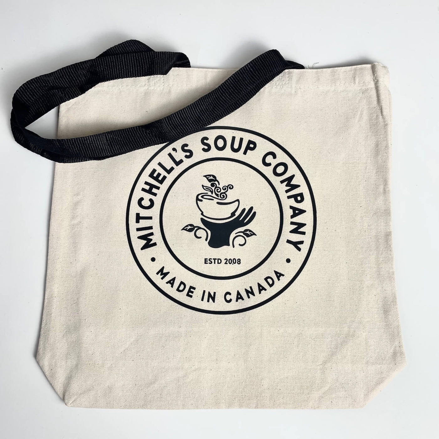 Mitchells Soup Co. Tote Bag - Natural with Black Straps