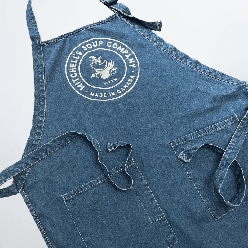 Mitchells Soup Co. Apron- Washed Denim