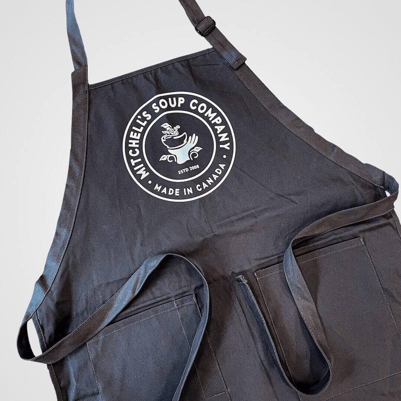 Mitchell's Soup Co. Apron- Charcoal Grey