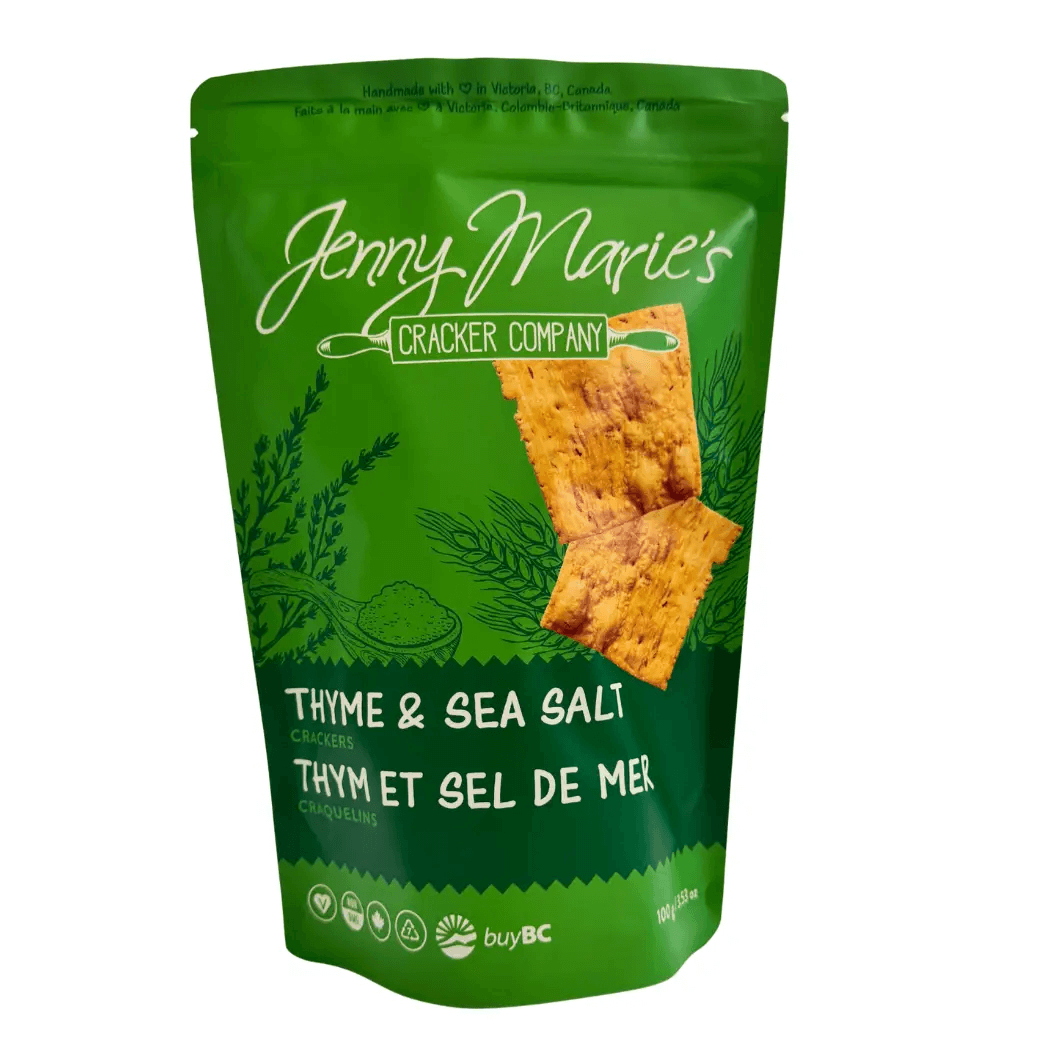 Jenny Marie's Cracker Co. - Thyme & Sea Salt Crackers