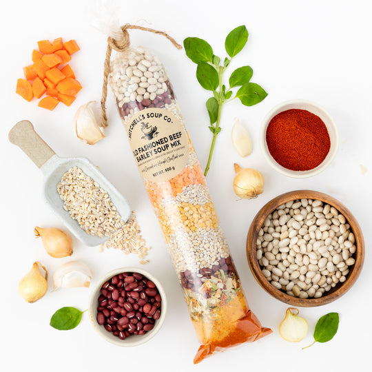 Old Fashioned Beef Barley Soup Mix Mitchell's Soup Co.