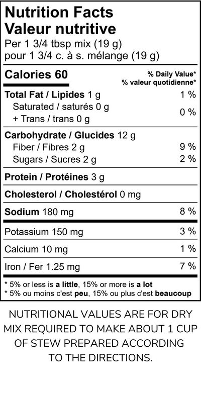 Curried Chickpea Stew Mix