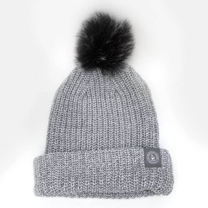 Mitchells Soup Co. Toque à pompon pour femme - Anthracite